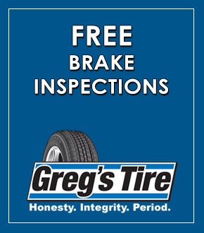 free brake inspection gregs tire service center